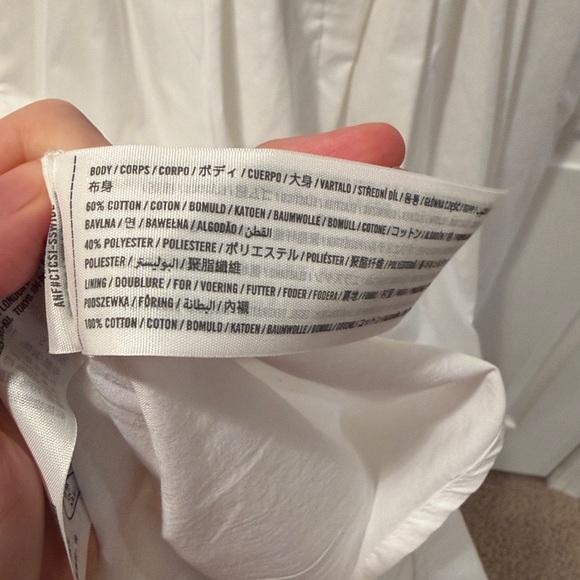 ABERCROMBIE & FITCH White Emerson Sleeveless Dress NWT - Picture 5 of 5